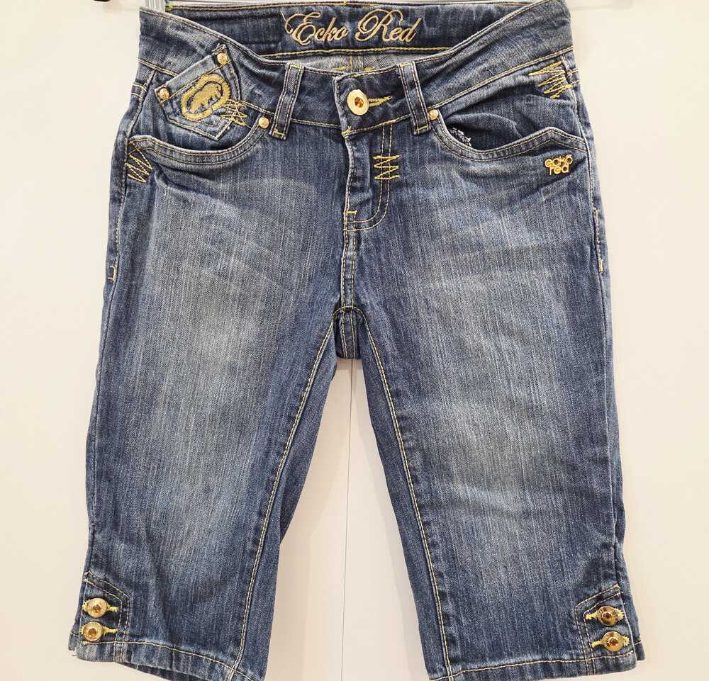Vintage Y2K Low Rise Ecko Red denim bermuda shorts size XS‑S